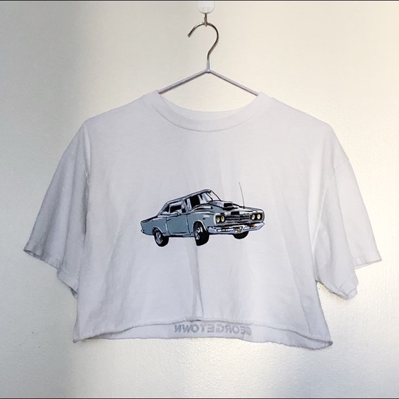 Brandy Melville Tops - Brandy Melville Car Graphic Crop Top